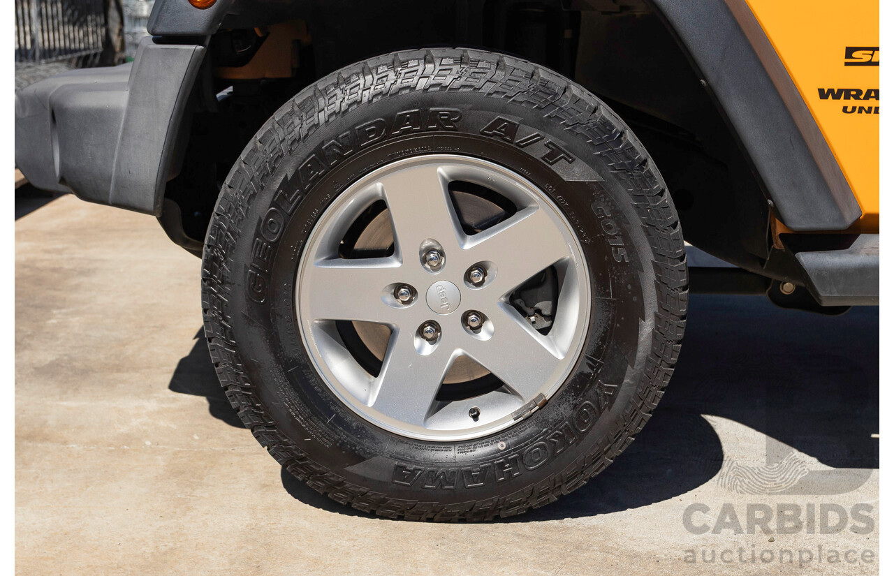 08/2012 Jeep Wrangler Unlimited Sport (4x4) MY11 4D Hardtop Orange Turbo 2.8L