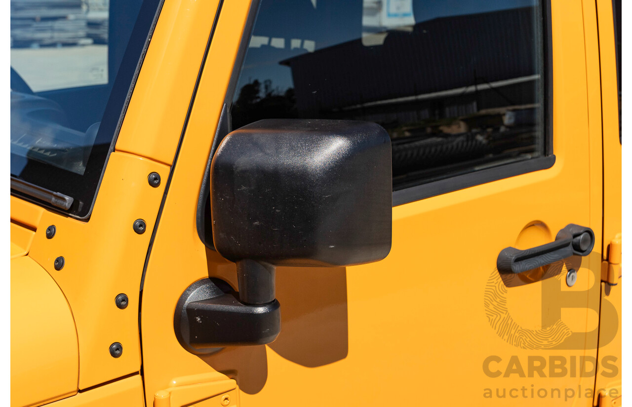08/2012 Jeep Wrangler Unlimited Sport (4x4) MY11 4D Hardtop Orange Turbo 2.8L