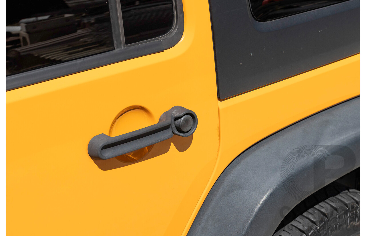 08/2012 Jeep Wrangler Unlimited Sport (4x4) MY11 4D Hardtop Orange Turbo 2.8L