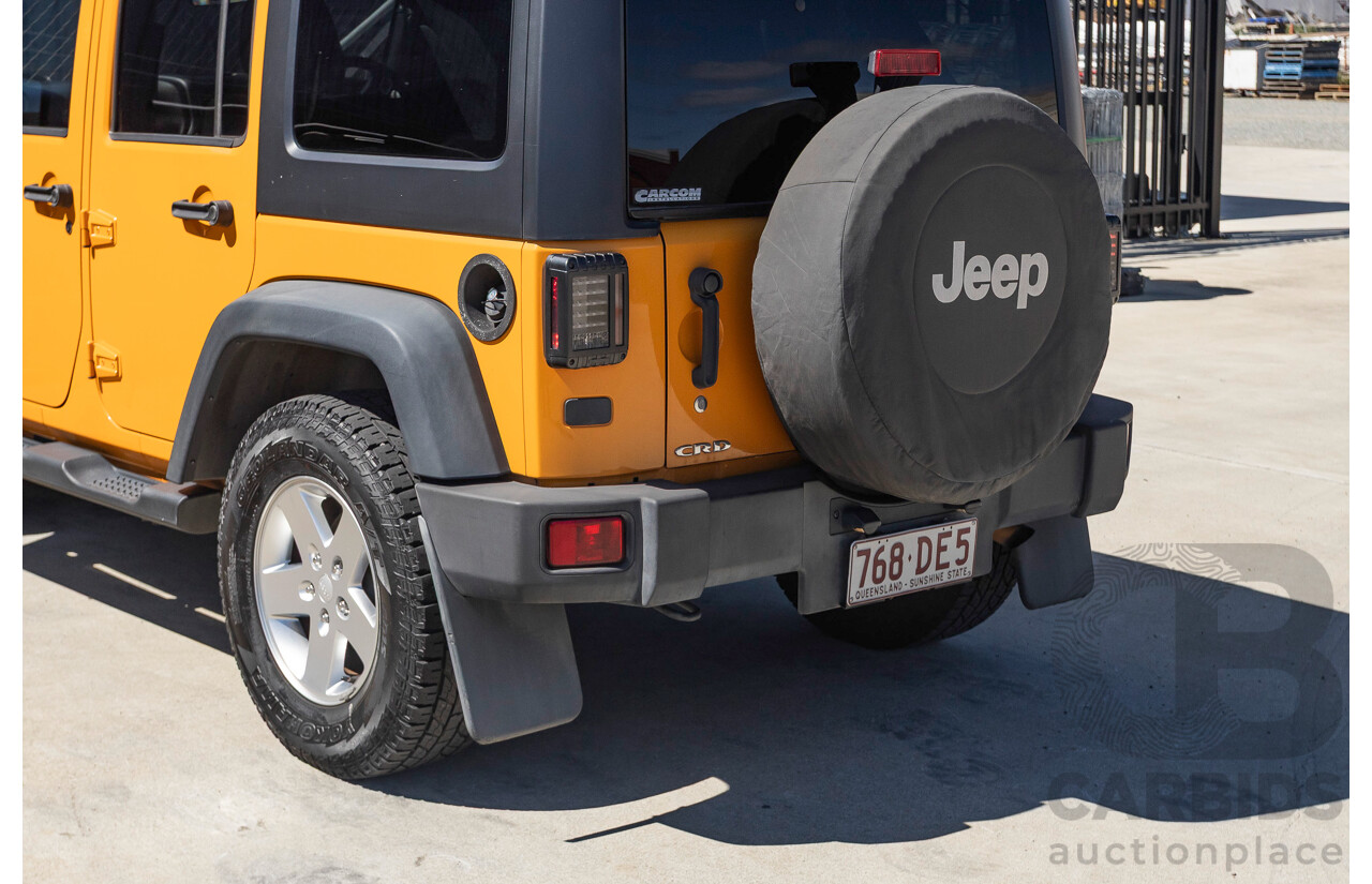 08/2012 Jeep Wrangler Unlimited Sport (4x4) MY11 4D Hardtop Orange Turbo 2.8L