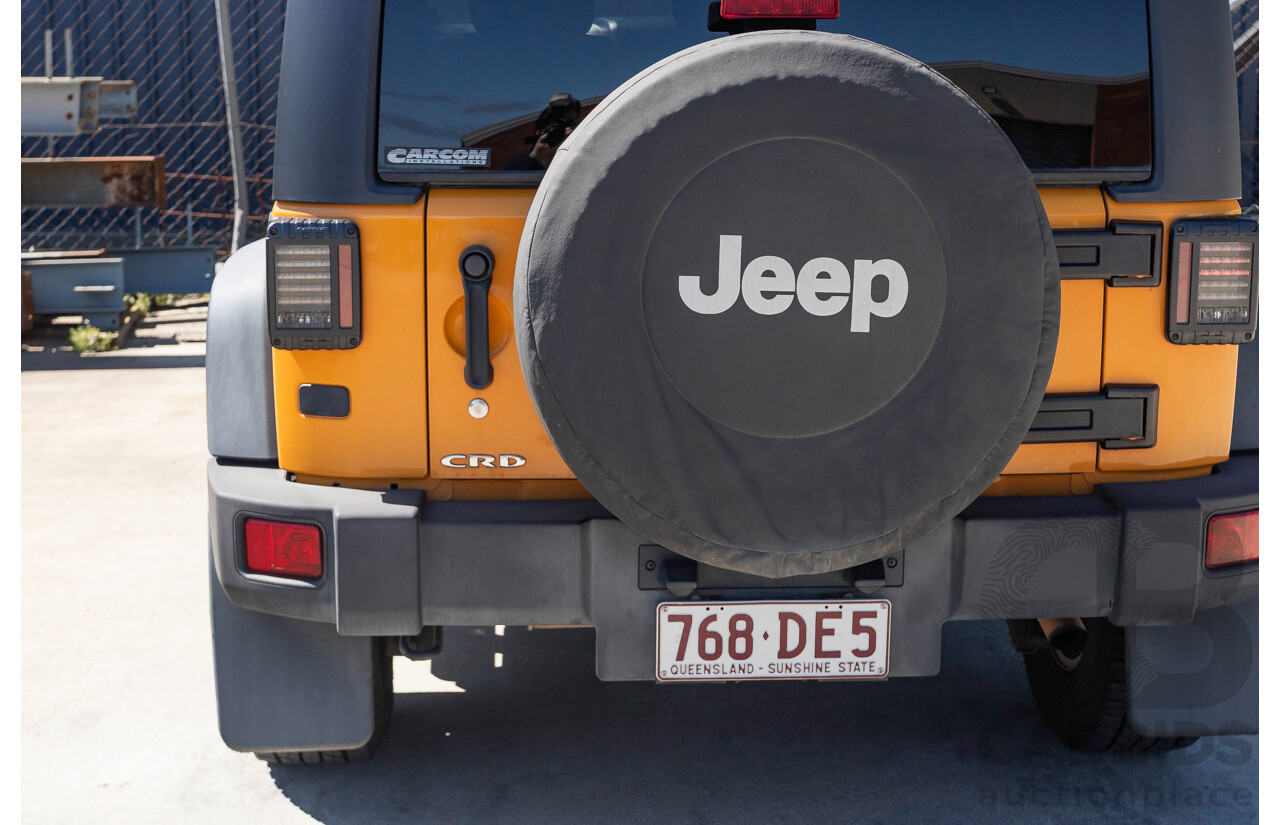 08/2012 Jeep Wrangler Unlimited Sport (4x4) MY11 4D Hardtop Orange Turbo 2.8L