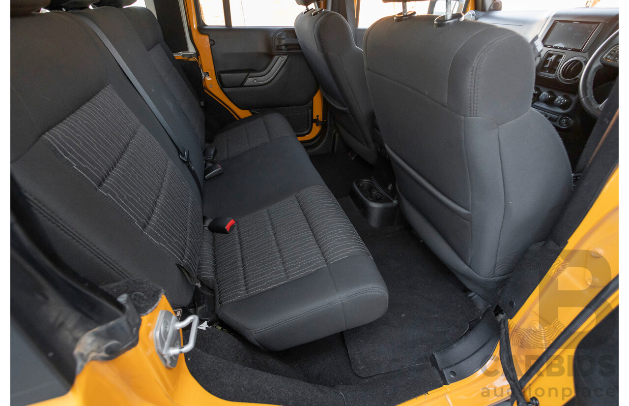 08/2012 Jeep Wrangler Unlimited Sport (4x4) MY11 4D Hardtop Orange Turbo 2.8L