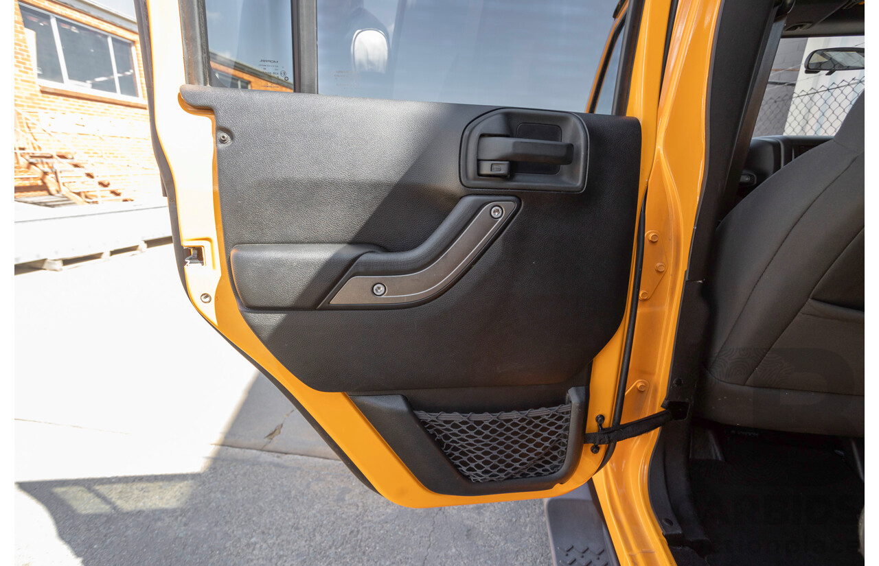 08/2012 Jeep Wrangler Unlimited Sport (4x4) MY11 4D Hardtop Orange Turbo 2.8L