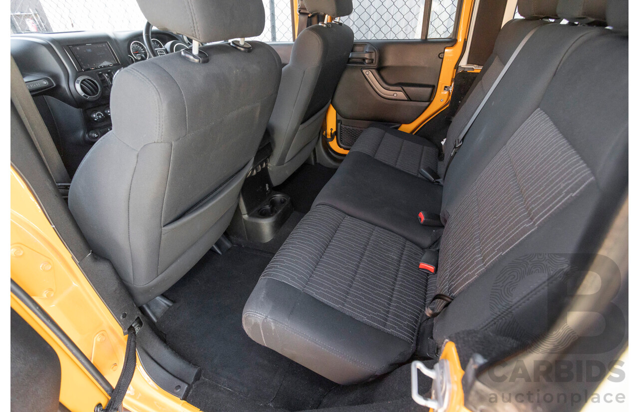 08/2012 Jeep Wrangler Unlimited Sport (4x4) MY11 4D Hardtop Orange Turbo 2.8L