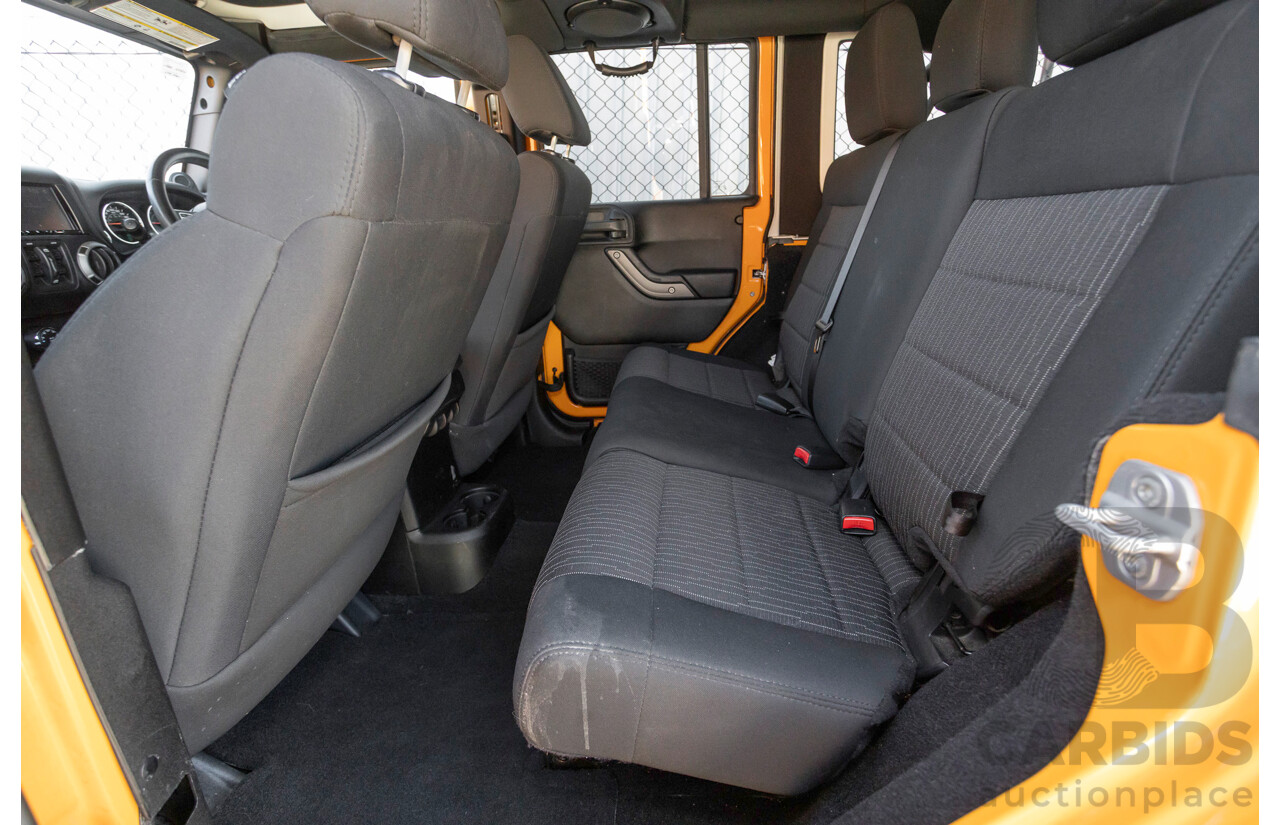 08/2012 Jeep Wrangler Unlimited Sport (4x4) MY11 4D Hardtop Orange Turbo 2.8L