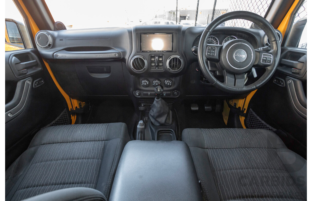 08/2012 Jeep Wrangler Unlimited Sport (4x4) MY11 4D Hardtop Orange Turbo 2.8L
