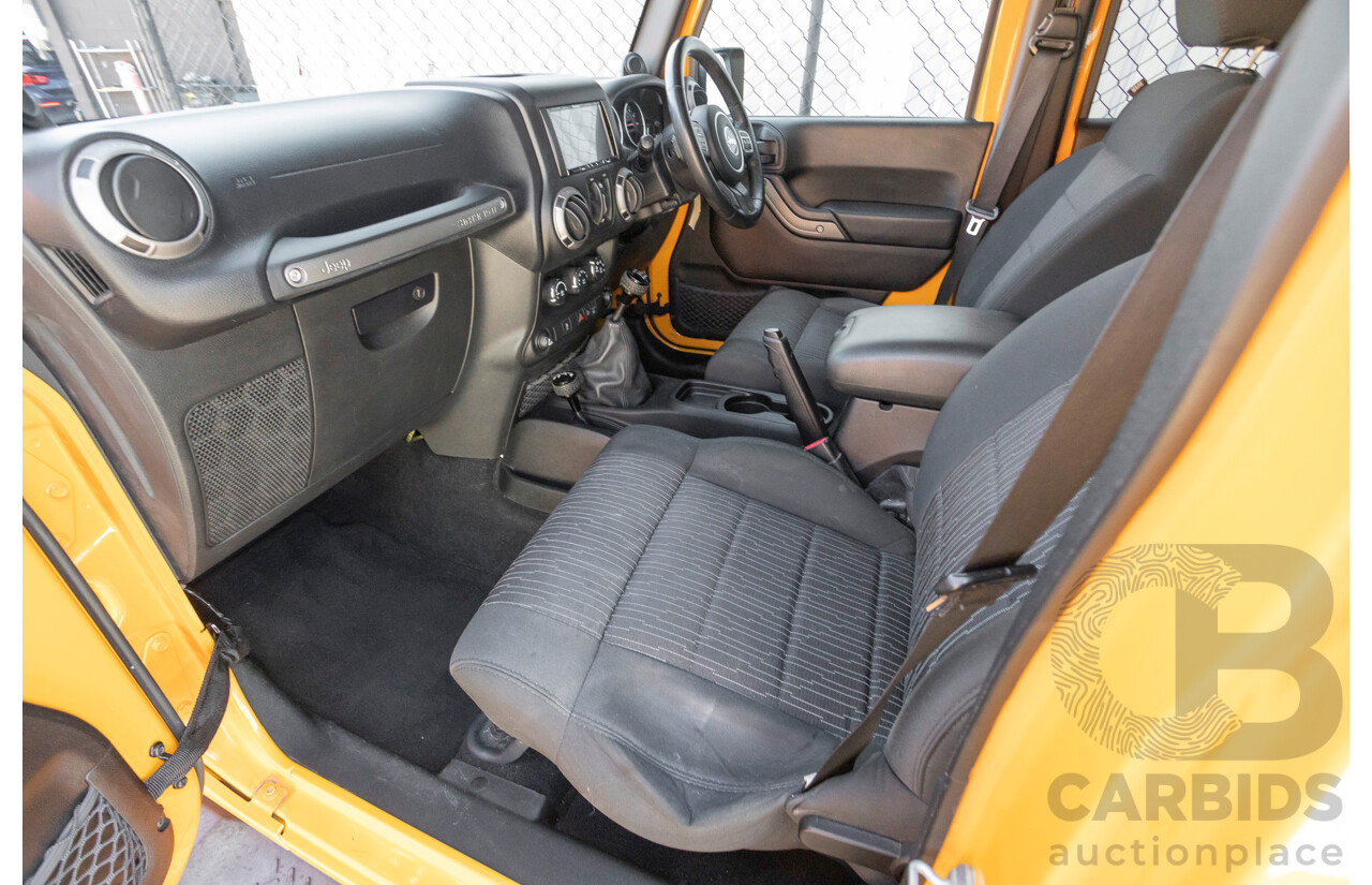 08/2012 Jeep Wrangler Unlimited Sport (4x4) MY11 4D Hardtop Orange Turbo 2.8L