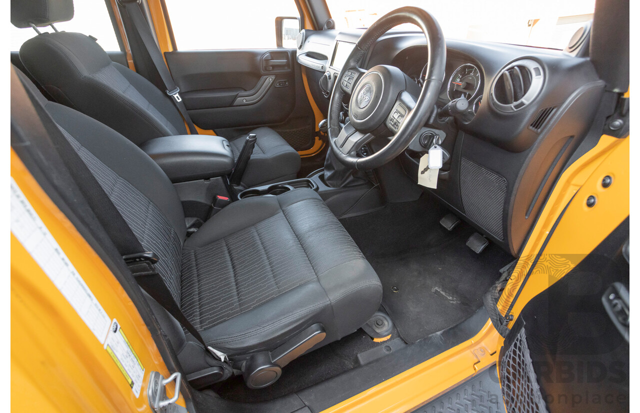 08/2012 Jeep Wrangler Unlimited Sport (4x4) MY11 4D Hardtop Orange Turbo 2.8L
