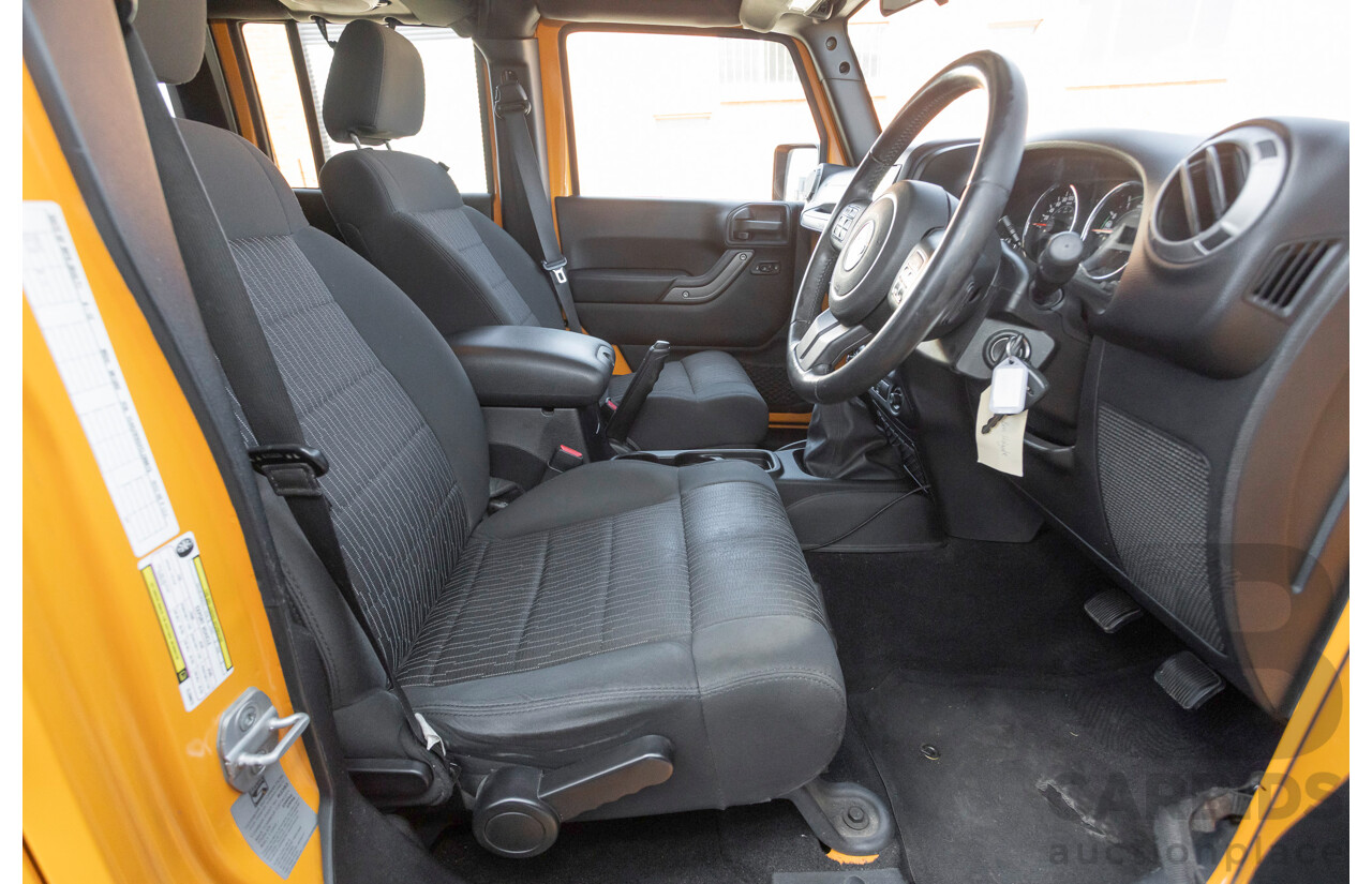 08/2012 Jeep Wrangler Unlimited Sport (4x4) MY11 4D Hardtop Orange Turbo 2.8L
