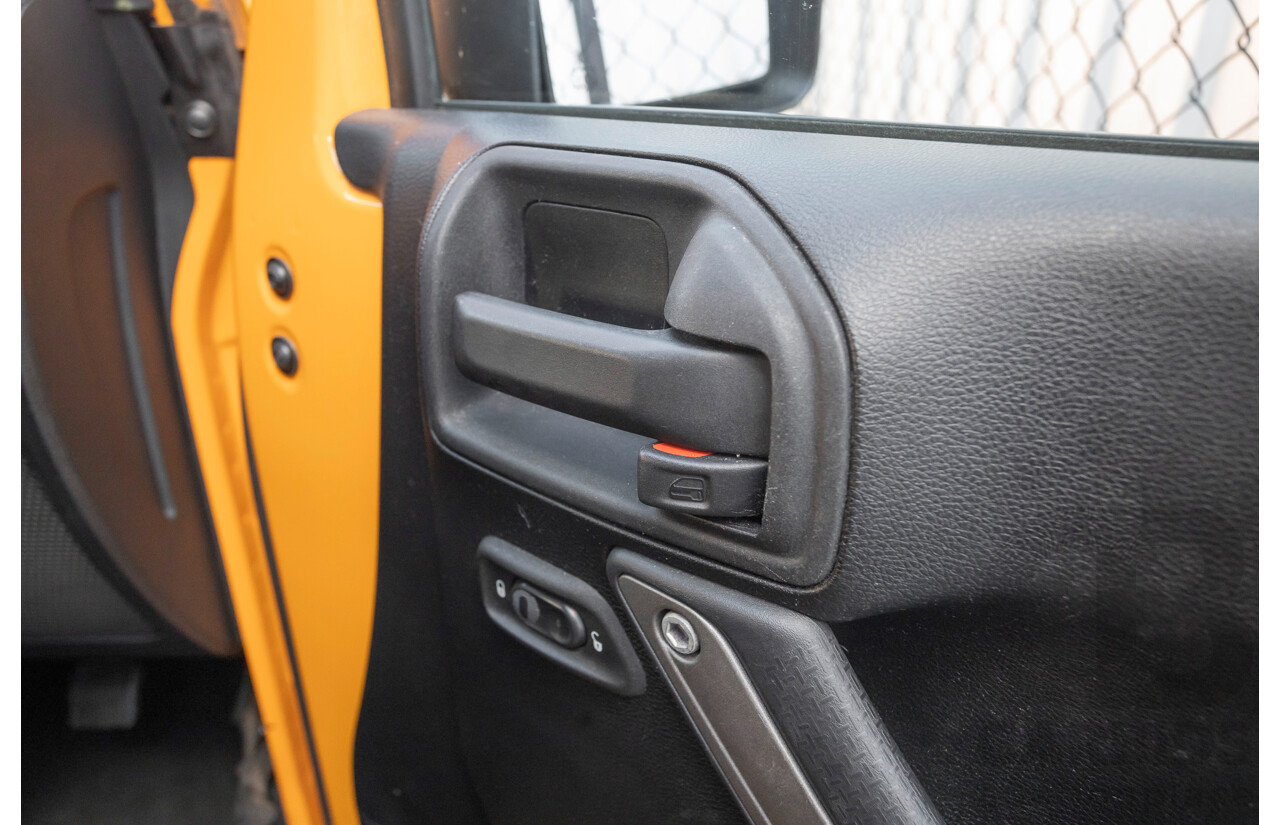 08/2012 Jeep Wrangler Unlimited Sport (4x4) MY11 4D Hardtop Orange Turbo 2.8L