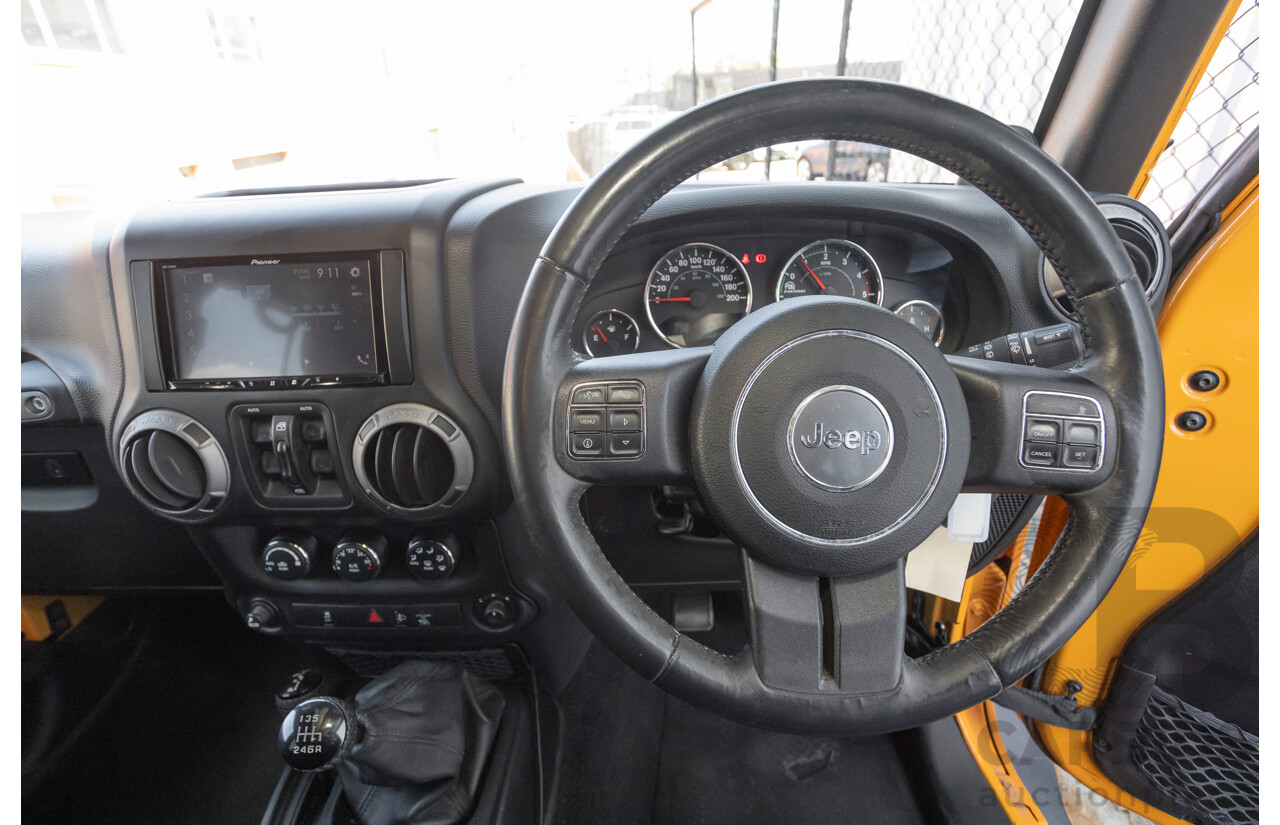 08/2012 Jeep Wrangler Unlimited Sport (4x4) MY11 4D Hardtop Orange Turbo 2.8L