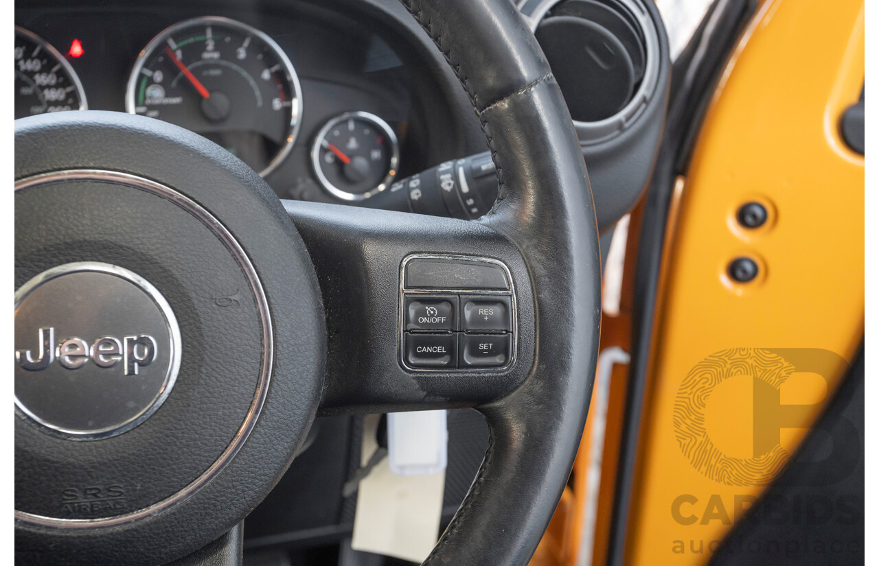 08/2012 Jeep Wrangler Unlimited Sport (4x4) MY11 4D Hardtop Orange Turbo 2.8L