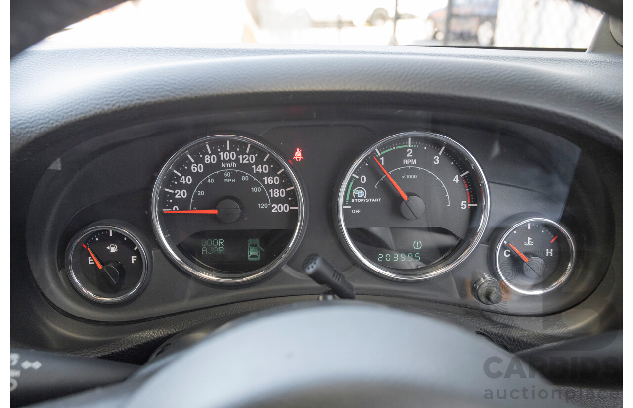 08/2012 Jeep Wrangler Unlimited Sport (4x4) MY11 4D Hardtop Orange Turbo 2.8L