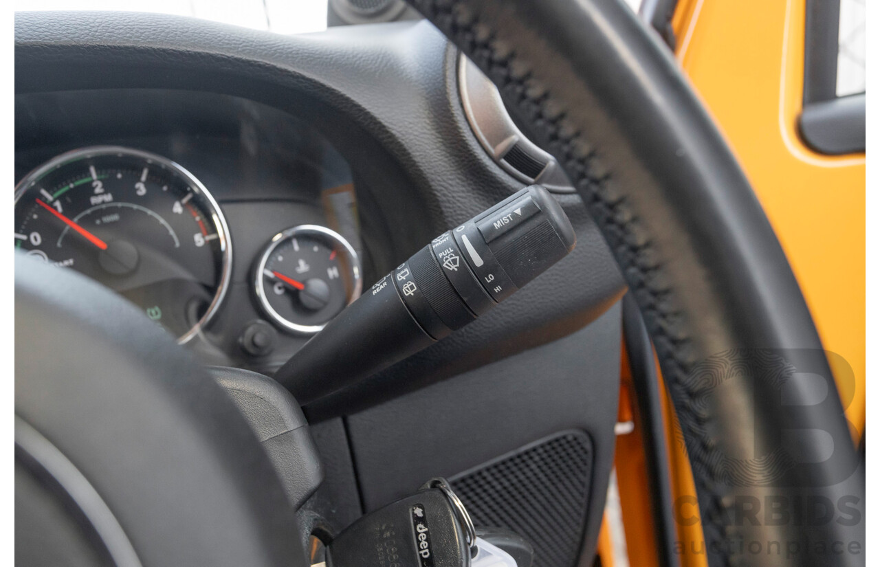 08/2012 Jeep Wrangler Unlimited Sport (4x4) MY11 4D Hardtop Orange Turbo 2.8L