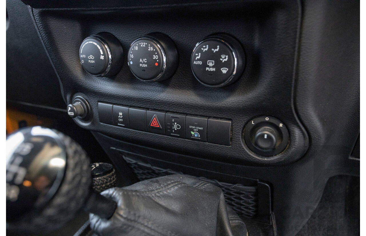 08/2012 Jeep Wrangler Unlimited Sport (4x4) MY11 4D Hardtop Orange Turbo 2.8L
