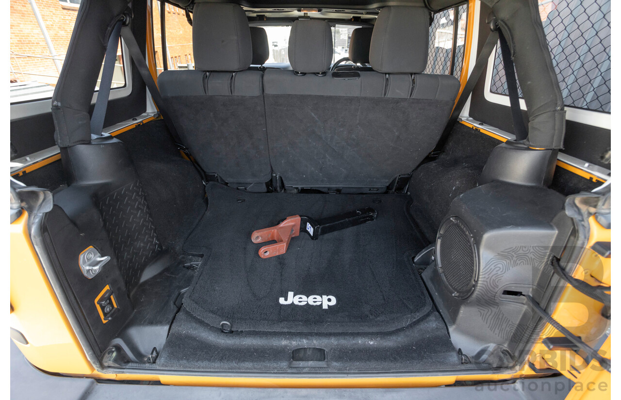 08/2012 Jeep Wrangler Unlimited Sport (4x4) MY11 4D Hardtop Orange Turbo 2.8L