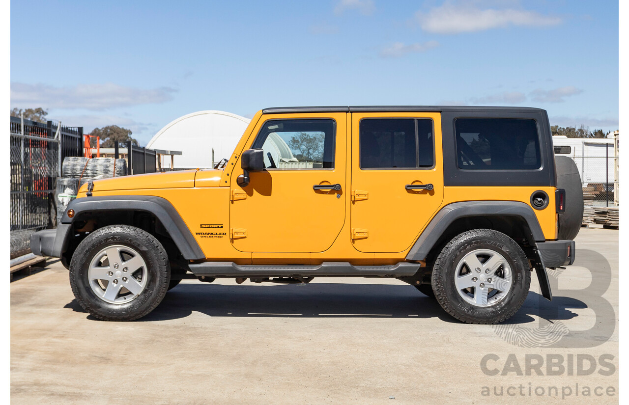 08/2012 Jeep Wrangler Unlimited Sport (4x4) MY11 4D Hardtop Orange Turbo 2.8L