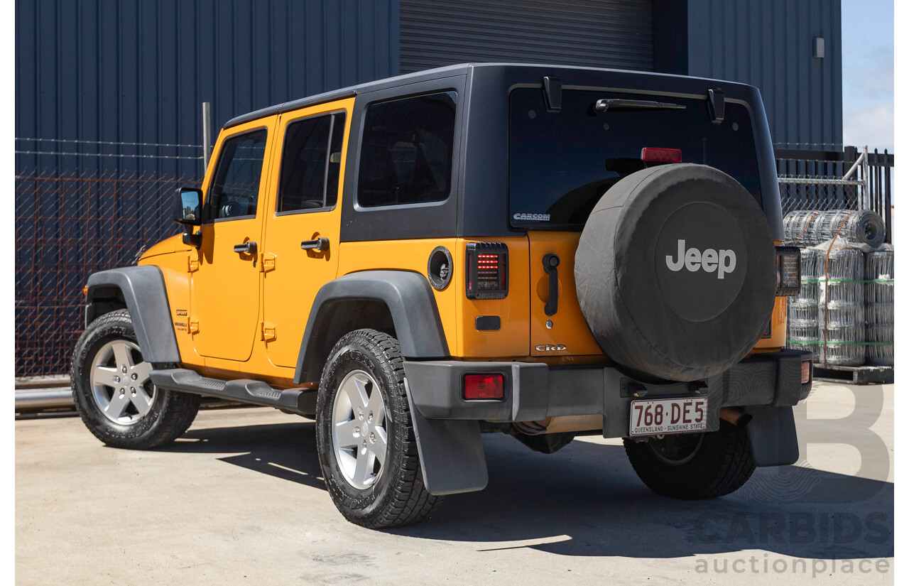 08/2012 Jeep Wrangler Unlimited Sport (4x4) MY11 4D Hardtop Orange Turbo 2.8L