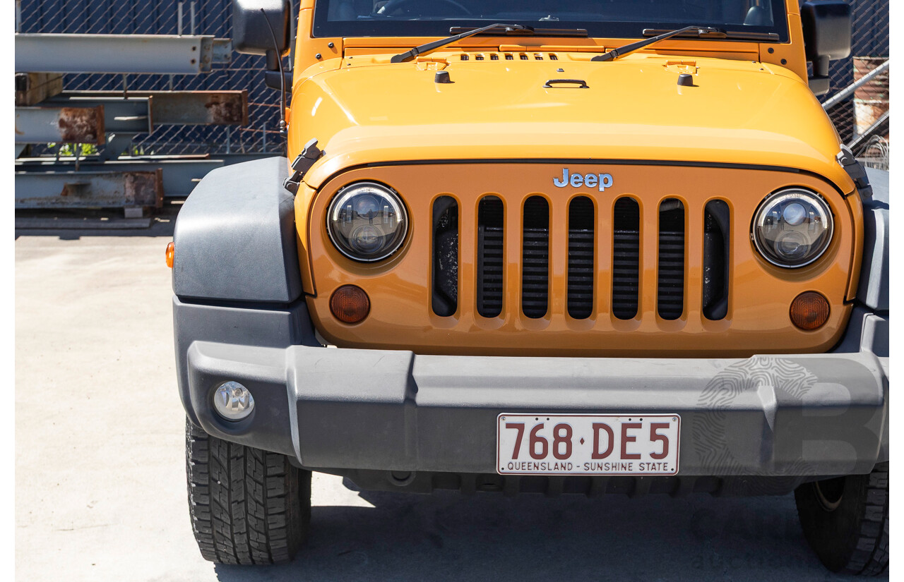 08/2012 Jeep Wrangler Unlimited Sport (4x4) MY11 4D Hardtop Orange Turbo 2.8L