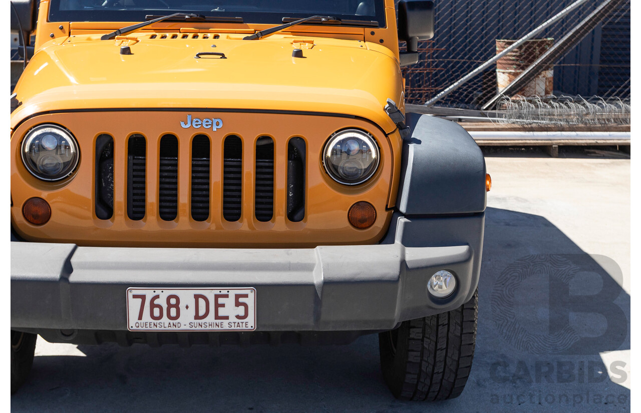 08/2012 Jeep Wrangler Unlimited Sport (4x4) MY11 4D Hardtop Orange Turbo 2.8L