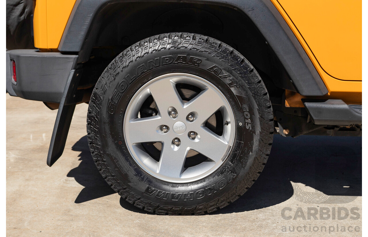 08/2012 Jeep Wrangler Unlimited Sport (4x4) MY11 4D Hardtop Orange Turbo 2.8L