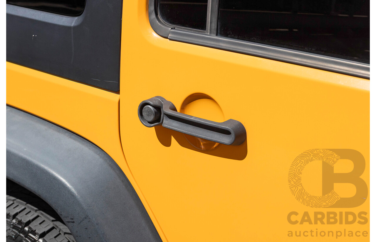 08/2012 Jeep Wrangler Unlimited Sport (4x4) MY11 4D Hardtop Orange Turbo 2.8L