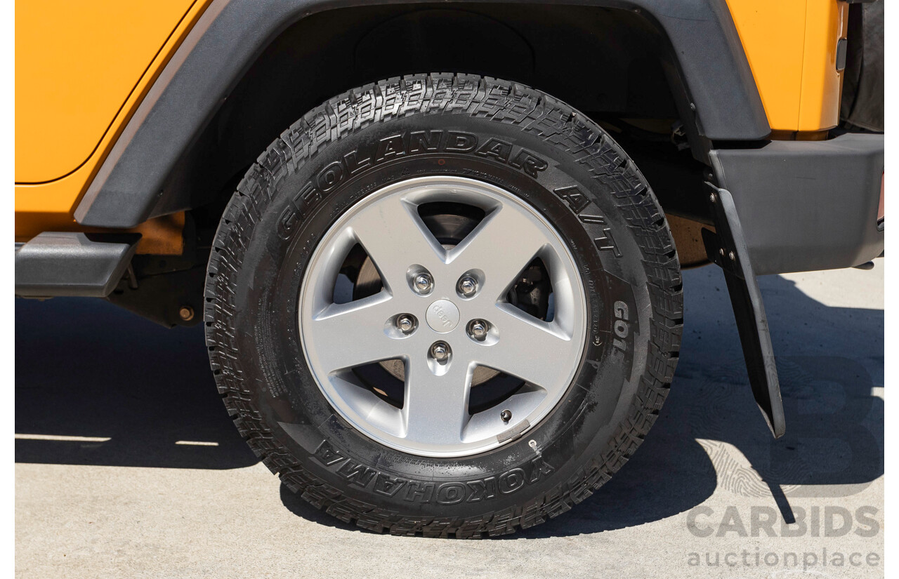 08/2012 Jeep Wrangler Unlimited Sport (4x4) MY11 4D Hardtop Orange Turbo 2.8L