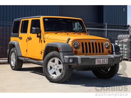 08/2012 Jeep Wrangler Unlimited Sport (4x4) MY11 4D Hardtop Orange Turbo 2.8L