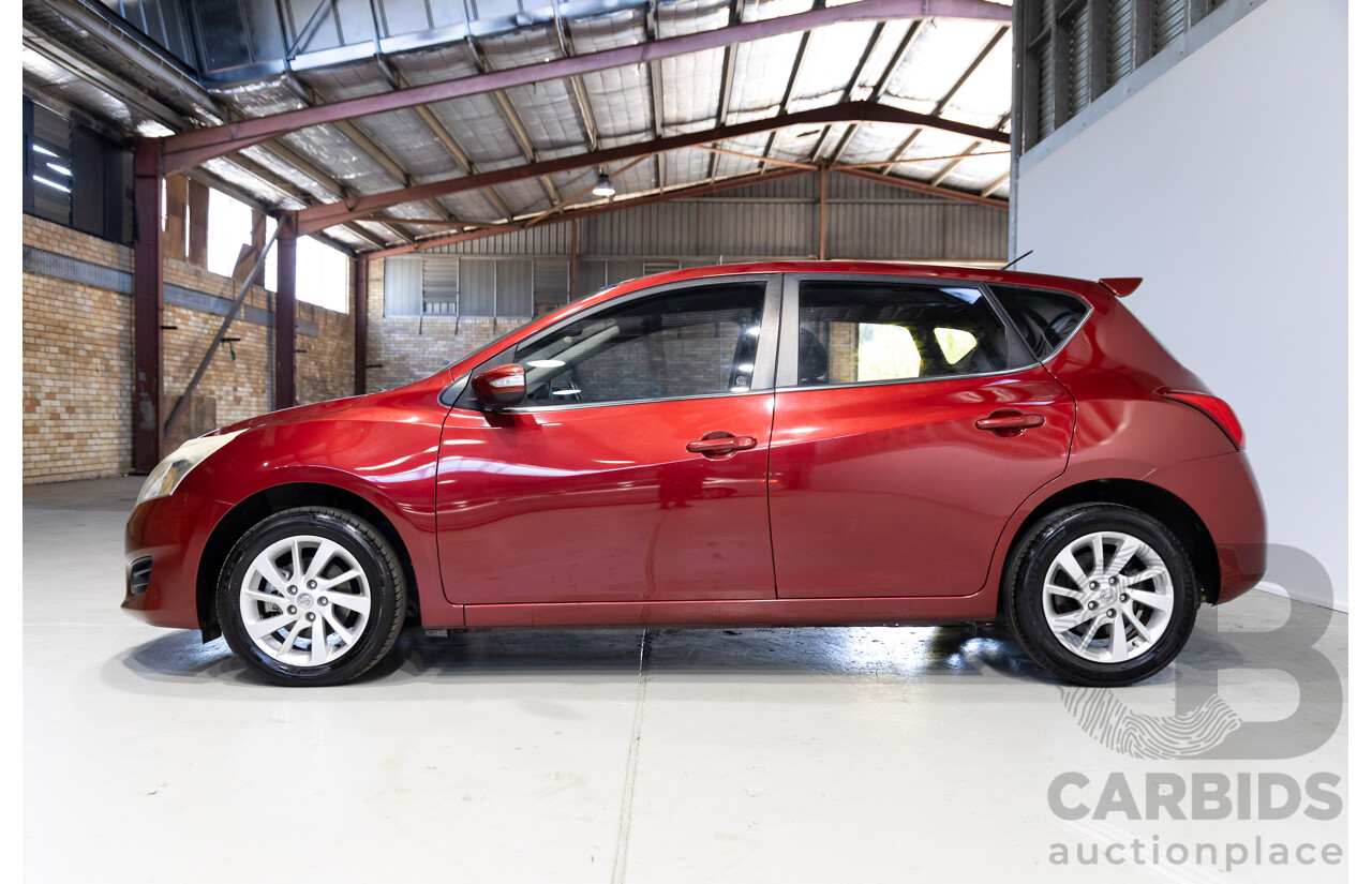 02/2014 Nissan Pulsar ST-L C12 5d Hatchback Red 1.8L
