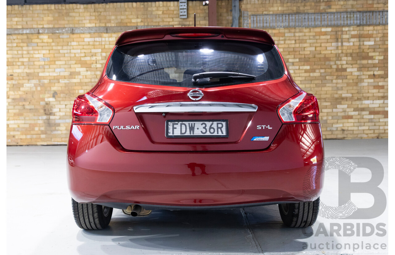 02/2014 Nissan Pulsar ST-L C12 5d Hatchback Red 1.8L