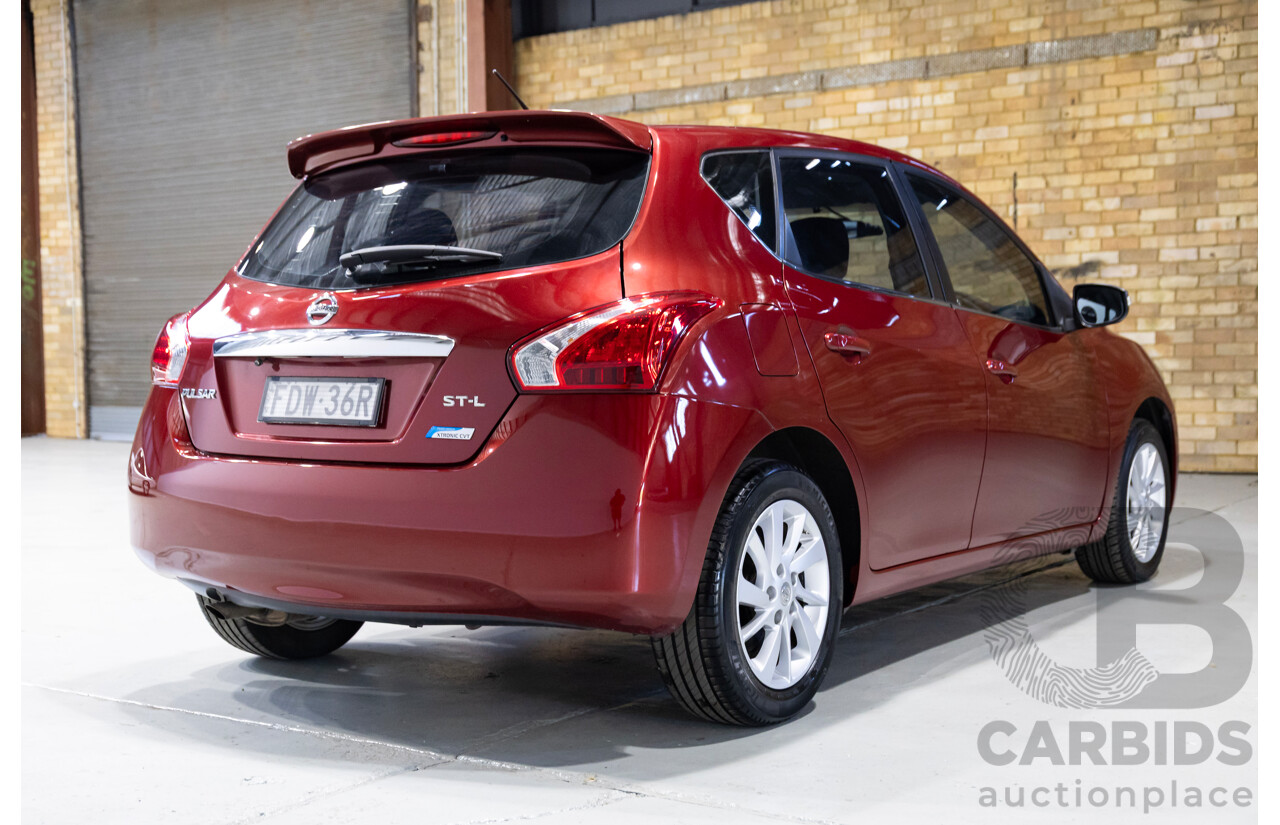 02/2014 Nissan Pulsar ST-L C12 5d Hatchback Red 1.8L