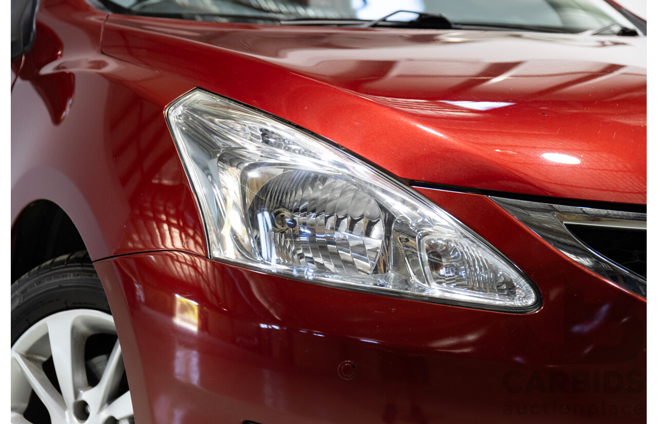 02/2014 Nissan Pulsar ST-L C12 5d Hatchback Red 1.8L