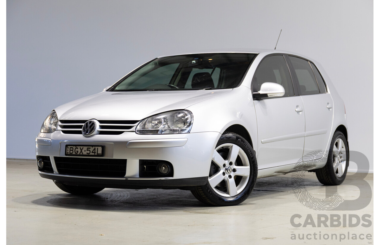 08/2008 Volkswagen Golf 2.0 FSI Comfortline 1K MY08 Upgrade 5d Hatchback Silver 2.0L