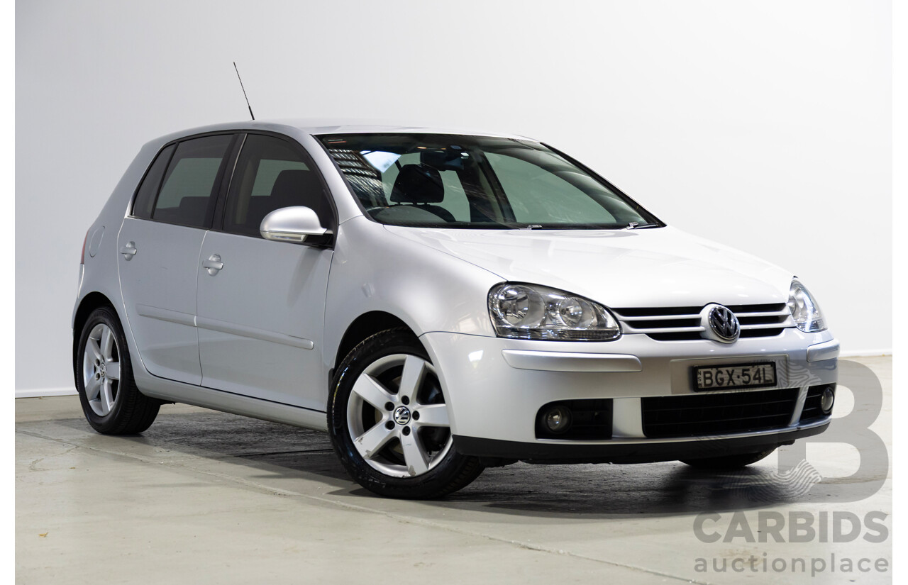 08/2008 Volkswagen Golf 2.0 FSI Comfortline 1K MY08 Upgrade 5d Hatchback Silver 2.0L