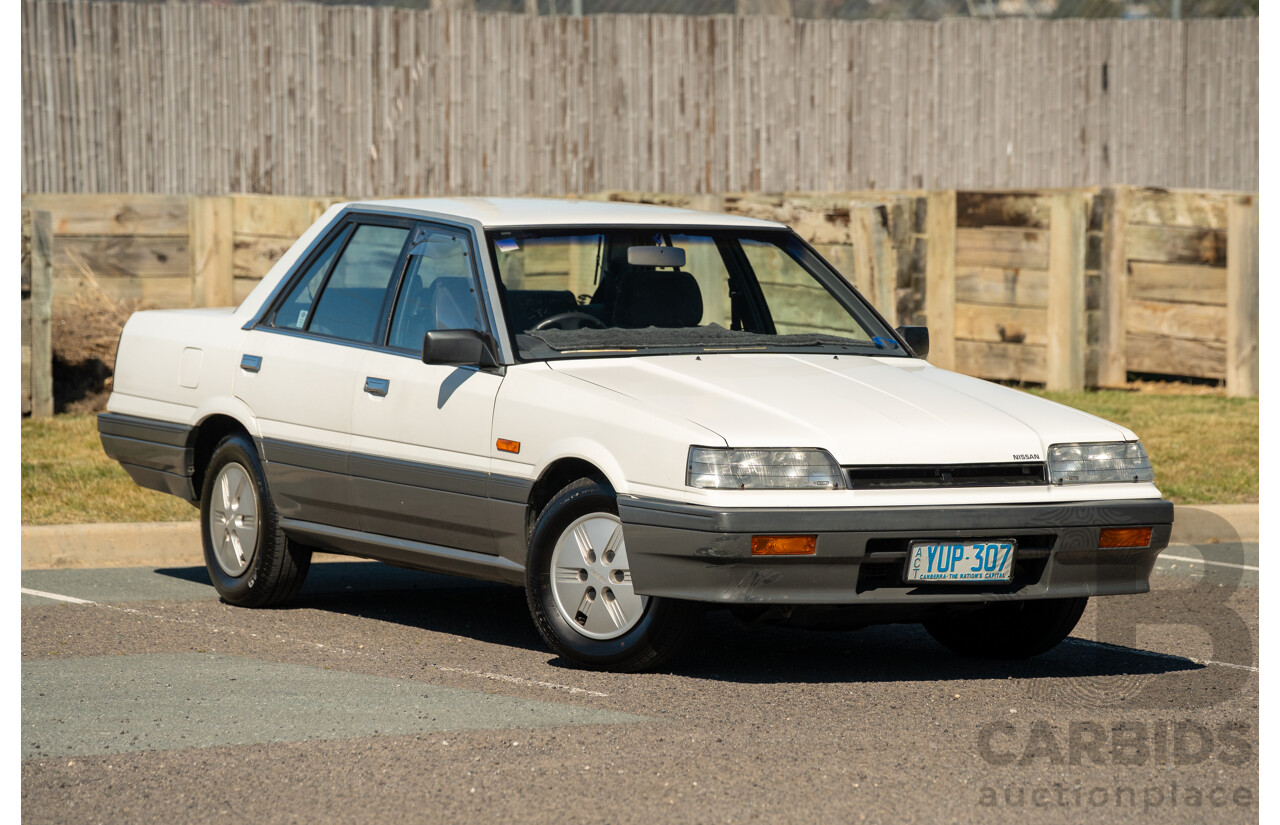 5/1990 Nissan Skyline GXE R31 4d Sedan White 3.0L