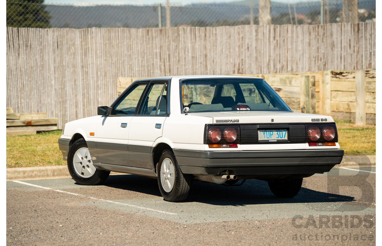 5/1990 Nissan Skyline GXE R31 4d Sedan White 3.0L