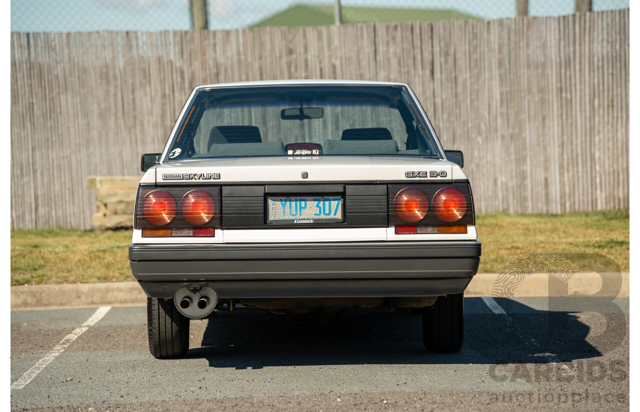 5/1990 Nissan Skyline GXE R31 4d Sedan White 3.0L