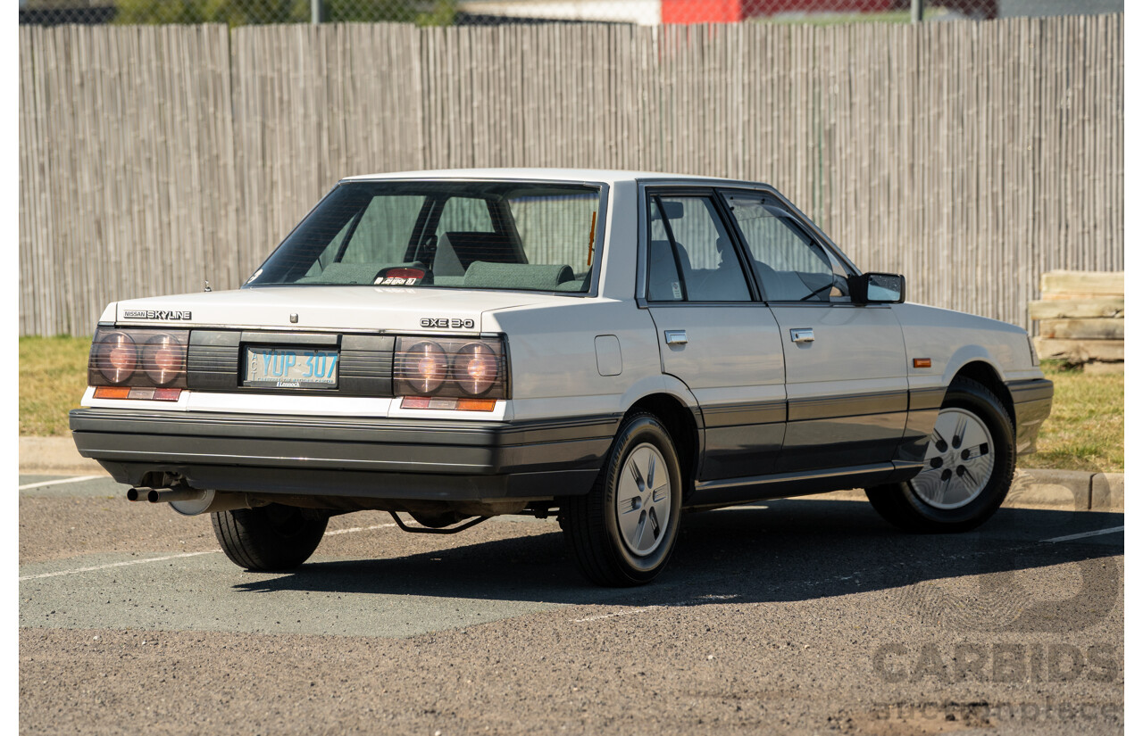 5/1990 Nissan Skyline GXE R31 4d Sedan White 3.0L