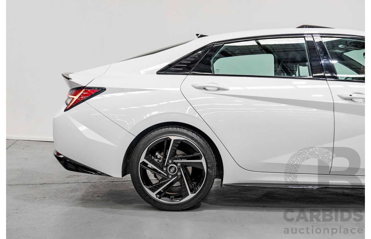 9/2022 Hyundai I30 N Line Premium CN7.V1 MY21 4d Sedan Polar White Turbo 1.6L