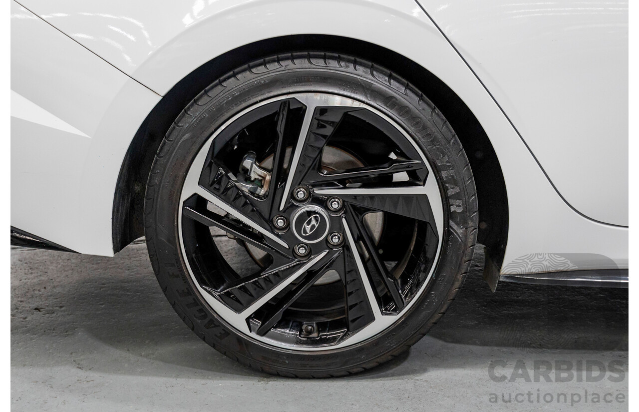 9/2022 Hyundai I30 N Line Premium CN7.V1 MY21 4d Sedan Polar White Turbo 1.6L