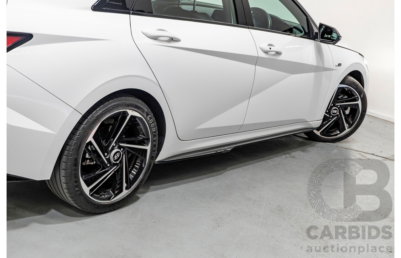 9/2022 Hyundai I30 N Line Premium CN7.V1 MY21 4d Sedan Polar White Turbo 1.6L