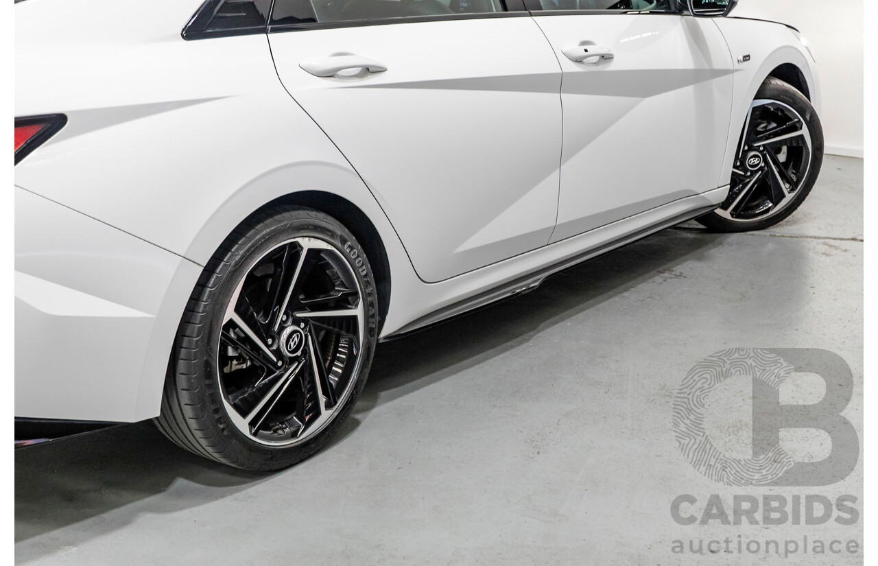 9/2022 Hyundai I30 N Line Premium CN7.V1 MY21 4d Sedan Polar White Turbo 1.6L