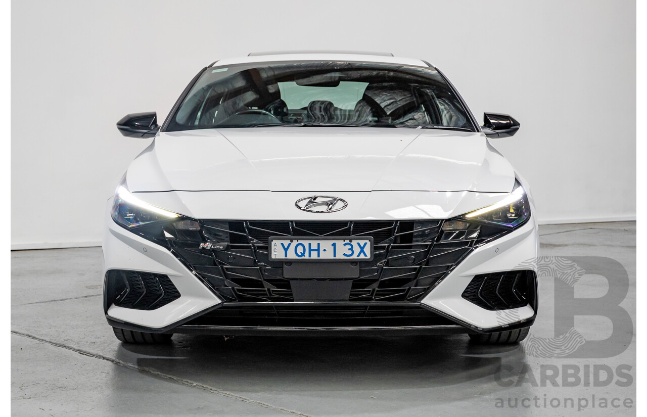 9/2022 Hyundai I30 N Line Premium CN7.V1 MY21 4d Sedan Polar White Turbo 1.6L