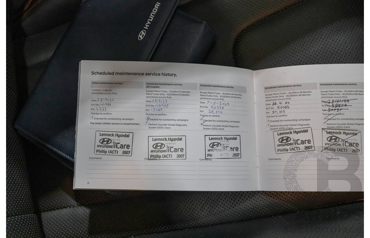 9/2022 Hyundai I30 N Line Premium CN7.V1 MY21 4d Sedan Polar White Turbo 1.6L