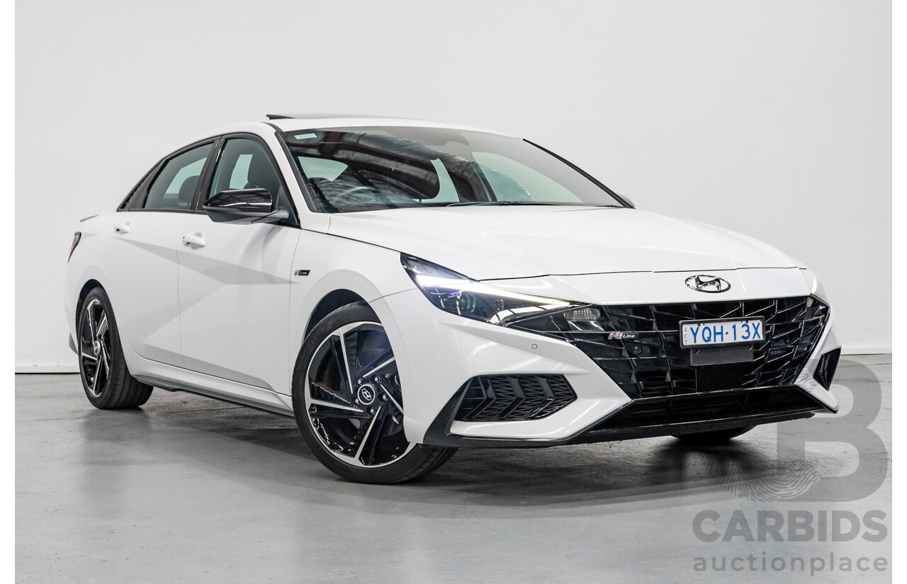 9/2022 Hyundai I30 N Line Premium CN7.V1 MY21 4d Sedan Polar White Turbo 1.6L