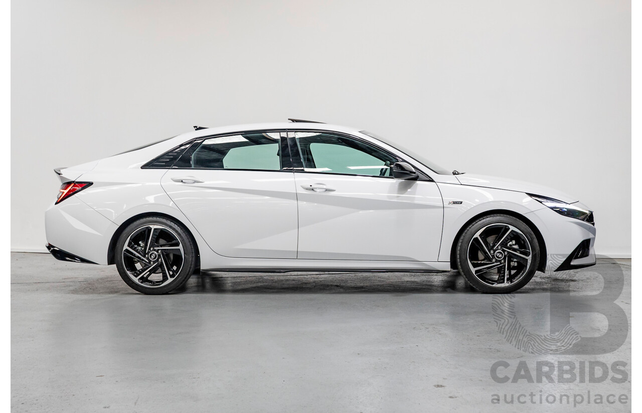 9/2022 Hyundai I30 N Line Premium CN7.V1 MY21 4d Sedan Polar White Turbo 1.6L