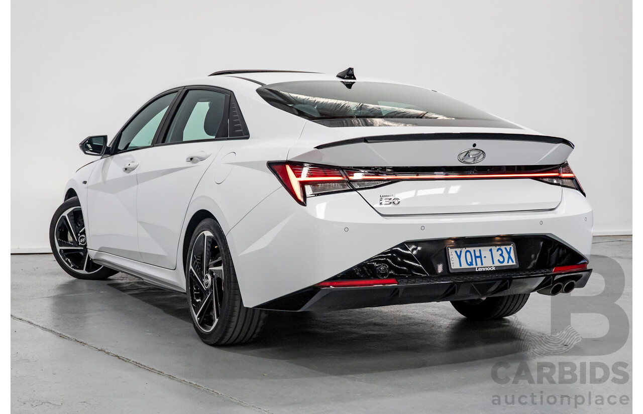 9/2022 Hyundai I30 N Line Premium CN7.V1 MY21 4d Sedan Polar White Turbo 1.6L