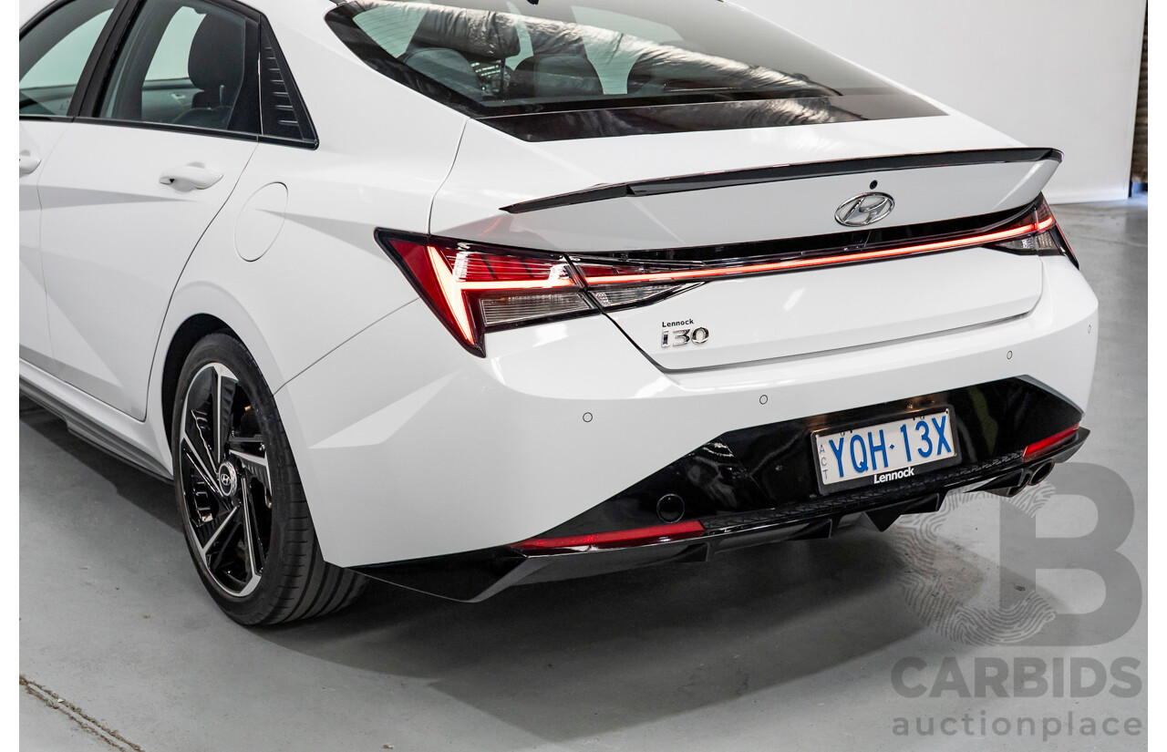 9/2022 Hyundai I30 N Line Premium CN7.V1 MY21 4d Sedan Polar White Turbo 1.6L