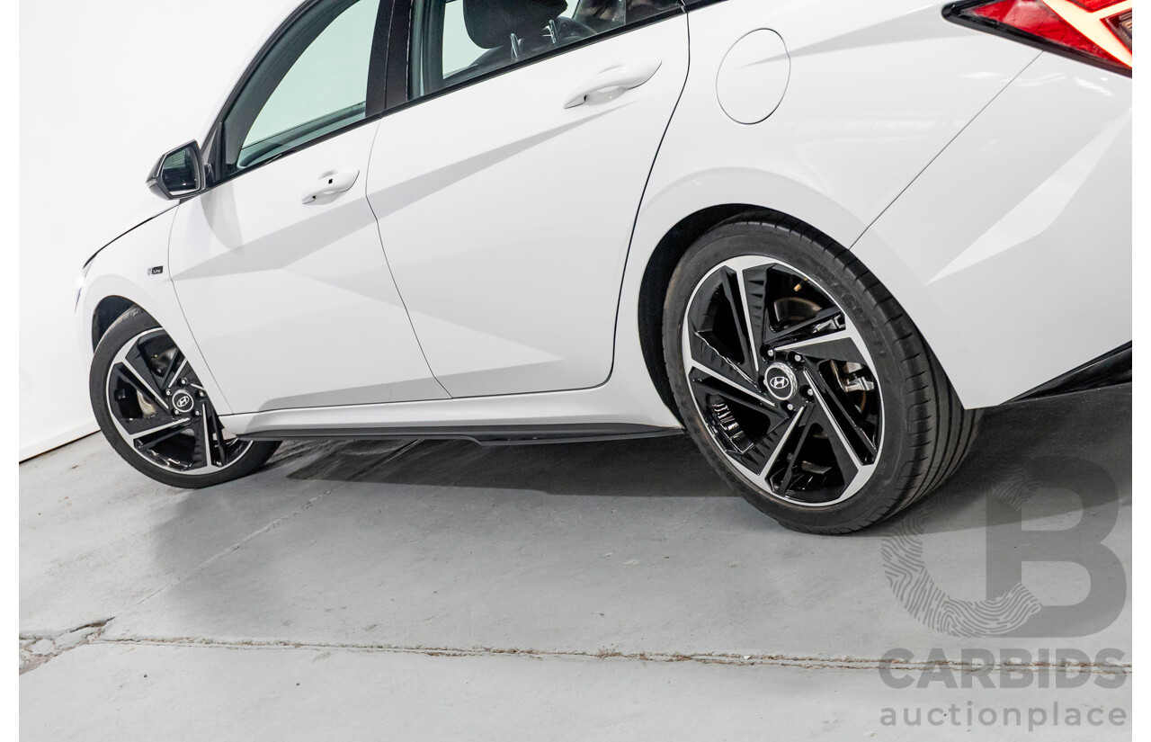 9/2022 Hyundai I30 N Line Premium CN7.V1 MY21 4d Sedan Polar White Turbo 1.6L