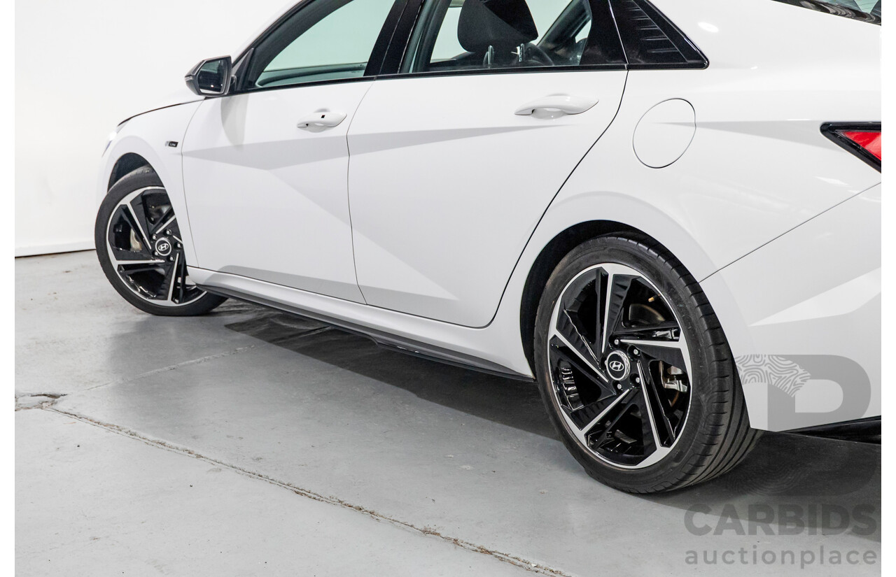 9/2022 Hyundai I30 N Line Premium CN7.V1 MY21 4d Sedan Polar White Turbo 1.6L